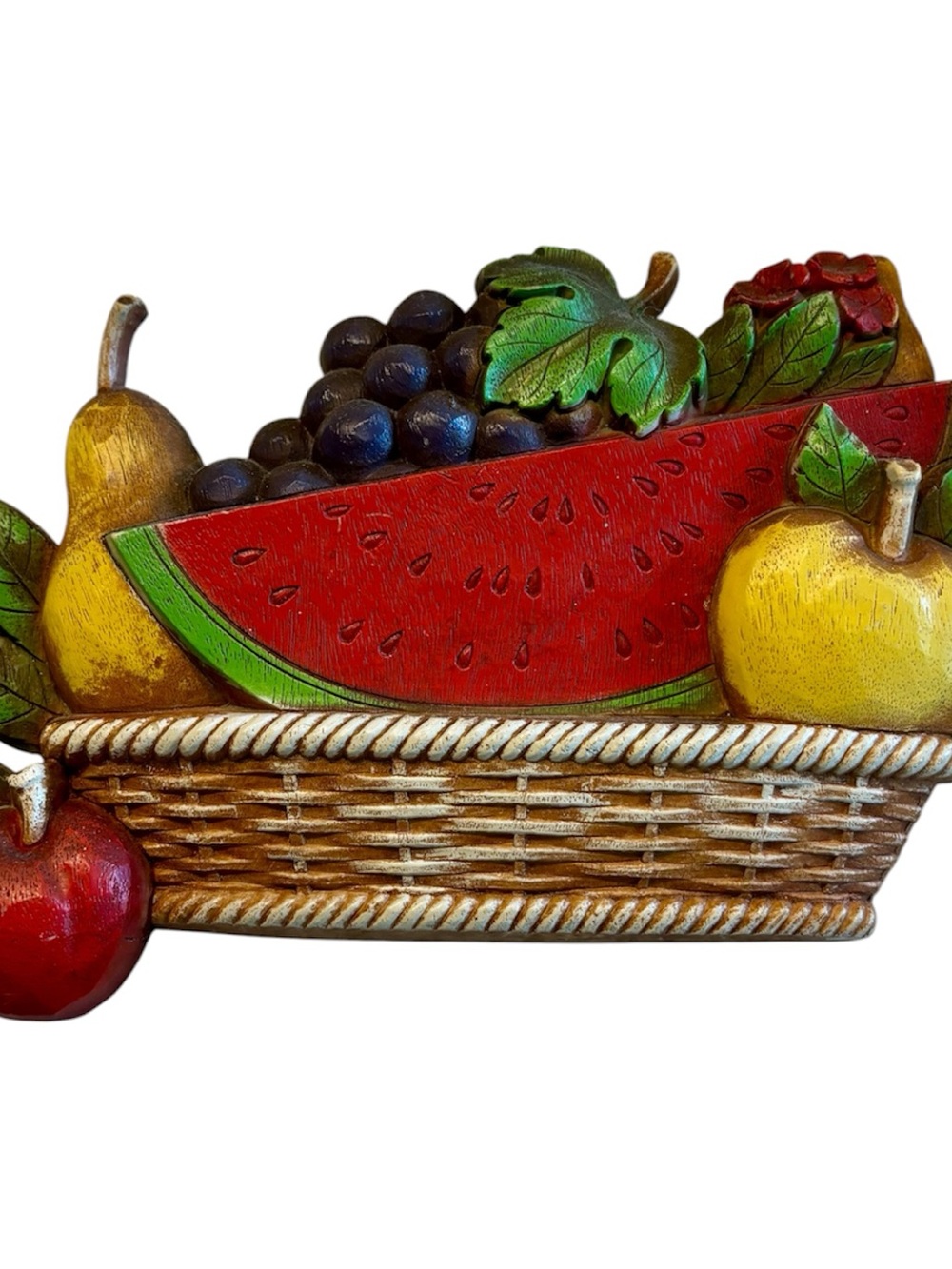 Vintage Syroco Fruit Wallhanger USA 10 in